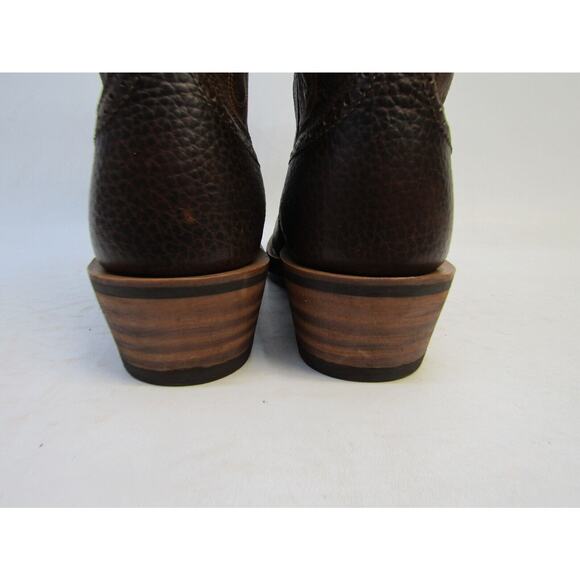Ariat Mens Size 8.5 D Brown All Leather Buckaroo Stockman Cowboy Western Boots main image 11